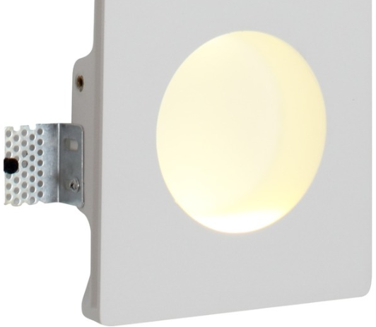 Eurolux Recess Wall Light - White (160 x 180mm)