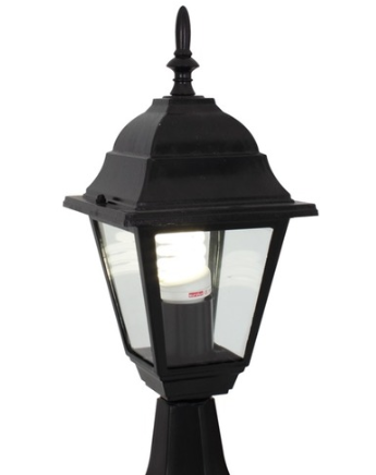 Eurolux Lantern 4 Pan Pedestal - Black