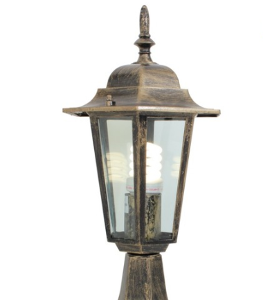 Eurolux O20BG - Lantern Pedestal 6 Pan Black/Gold