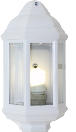 Eurolux O24W - Half Lantern Bevelled Glass White