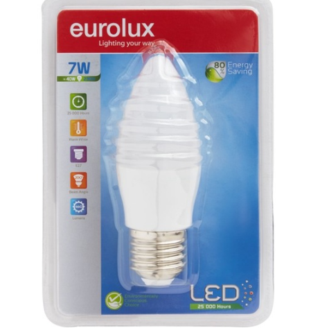 Eurolux LED Globe E27 Cool Frosted 320lm - Warm White (4w)