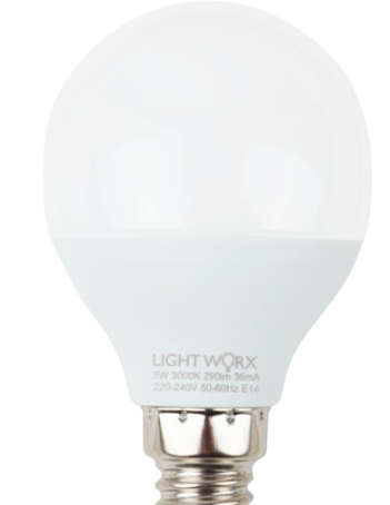 Lightworx LED A60 GLS 5w E27 - Cool White