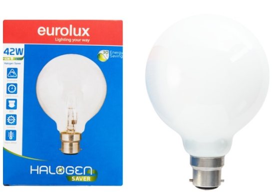 Eurolux B22 Incandescent Rough Service Glass - Warm White (60w)