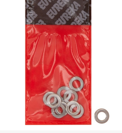 Eureka Flat Washers Small - Stainless Steel (6mm) 10 Pack