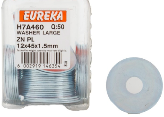 Eureka Washer Large (12 x 45mm x 1.5m) 50 Pack