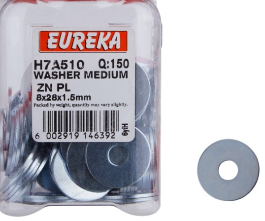 Eureka Washer Large (6 x 32mm x 1.5m) 120 Pack