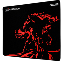 Asus Cerberus Mat Plus Gaming Mousepad - Black/Red