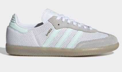 Adidas Samba OG Shoes - White and Mint