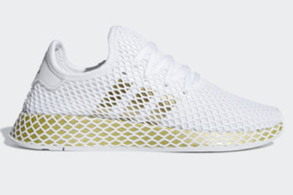 Adidas Deerupt Runner (White and Gold) Shoes 