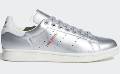 Adidas Stan Smith Shoes - Silver Metallic