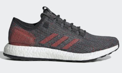 Adidas Pureboost Shoes - Carbon and Active Red