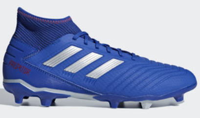 Adidas Predator 19.3 Firm Ground Boots - Bold Blue and Silver