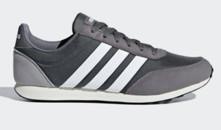 Adidas V Racer 2.0 Shoes - Grey Four and White