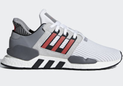 Adidas EQT Support 91/18 Shoes -  White and Hi-res red
