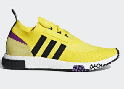 Adidas NMD_Racer Primeknit Shoes - Solar Yellow and Core Black