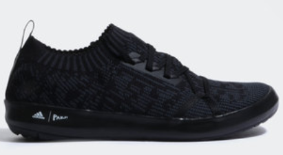 Adidas Parley DLX Boat Shoes - Core Black and Carbon 