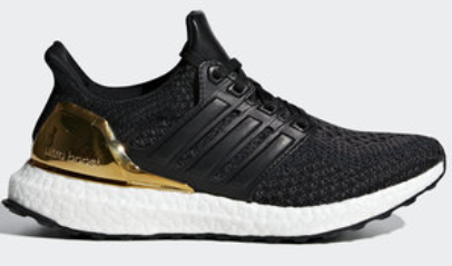 Adidas Ultraboost Shoes - Core Black and Gold Foil