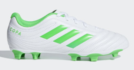 Adidas COPA Flexible Ground Boots - White and Solar Lime