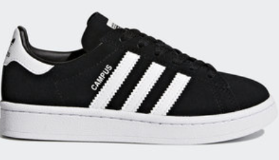 Adidas Campus Shoes - Core Black and White 