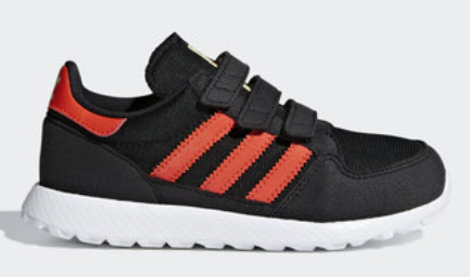 Adidas Forest Grove Shoes - Core Black and Active Orange