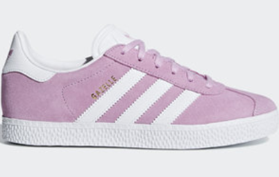 Adidas Gazelle Shoes - Clear Lilac and White