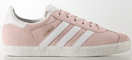 Adidas Gazelle Shoes - Icey Pink with Gold Metallic