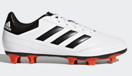 Adidas Goletto 6 Firm Ground Boots - White and Solar Red