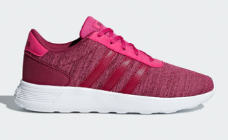 Adidas Lite Racer Shoes - Real Magenta and Ruby