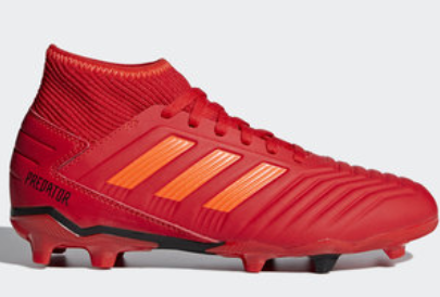Adidas Predator 19.3 FG J Shoes - Active Red and Solar Red