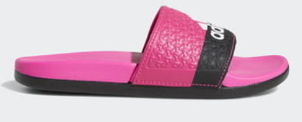 Adidas Adilette Cloudfoam Plus Slides - Shock Pink