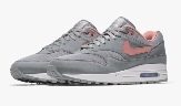 Nike Air Max 1 By You: Pink and Grey