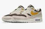 Nike Air Max 1 By You: Grey, White and Yellow 