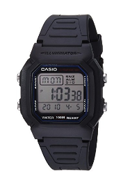 Casio Men's Dual Time Digital Watch: W-800H-1AVDF