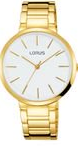 Lorus Ladies Gold Plated Watch with Round Dial - White (RH808CX9)