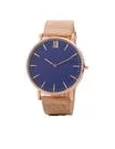 Miss Maxi Rose Mesh Blue Dial Analogue Watch