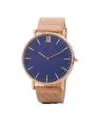 Miss Maxi Rose Mesh Blue Dial Analogue Watch