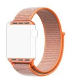 PiFit Orange Apple Watch Strap / Band Nylon Loop 42/44mm - Series 1,2,3,4