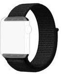 PiFit Black Apple Watch Strap / Band Nylon Loop 38/40mm - Series 1,2,3,4