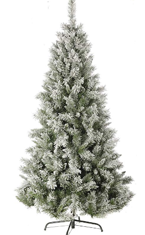 Christmas Tree Flocked Pine 180cm Grenn