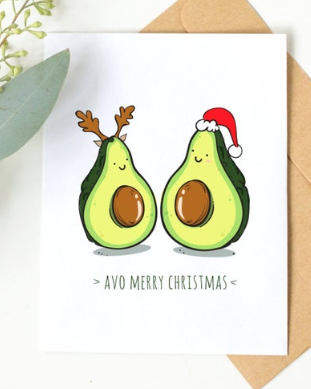 Avocardo Christmas Card