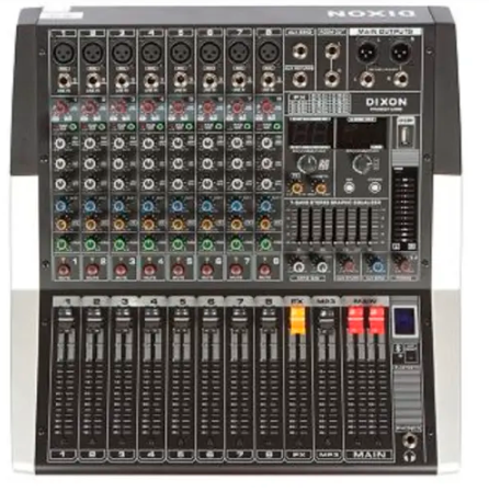 Dixon 8CH DJ Line Mixer - PM801USB