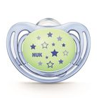 Nuk Freestyle Night Silicone Soother Stars