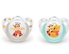 NUK Disney Soothers White & Green with Box - 2 pack