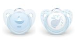 NUK - Trendline Soother with Box - Baby Blue - Boat Elephant - Size 2