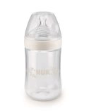 NUK - Nature Sense 260ml Bottle - Medium Size 1 - White