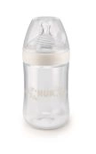 NUK - Nature Sense 260ml Bottle - Medium Size 2 - White