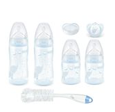 Nuk Fc 4 Bottle Starter Pack - Baby Blue Elephant