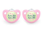 NUK Silicone night & day soother -Twinkle 6-18m