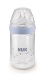NUK - Nature Sense 260ml Bottle - Medium Size 1 - Blue