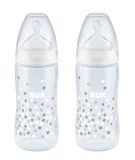 NUK FC+ Temperature Control Bottle-Sil Teat-6-18months-300ml 2Pack-Confetti